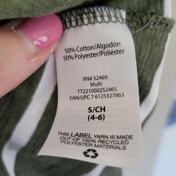 Women's Time and Tru Short Sleeve Striped Tees (Lot of 2) - Picture 5 of 6